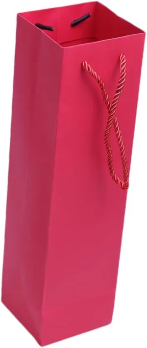 10pcs Red Paper Wine Bottle Bags with Handle Elegant Wine Tote for Recyclable Sturdy Design for Celebrations