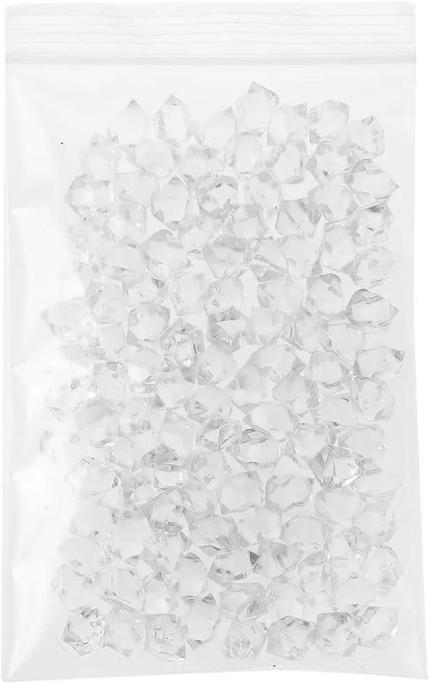 200 PCS 4" x 6" Thick Clear Zip Poly Lock Plastic Bags Seal Reclosable Zip Bag Durable 2.4 Mil Photo Cards Snacks Seeds Zipper Bags