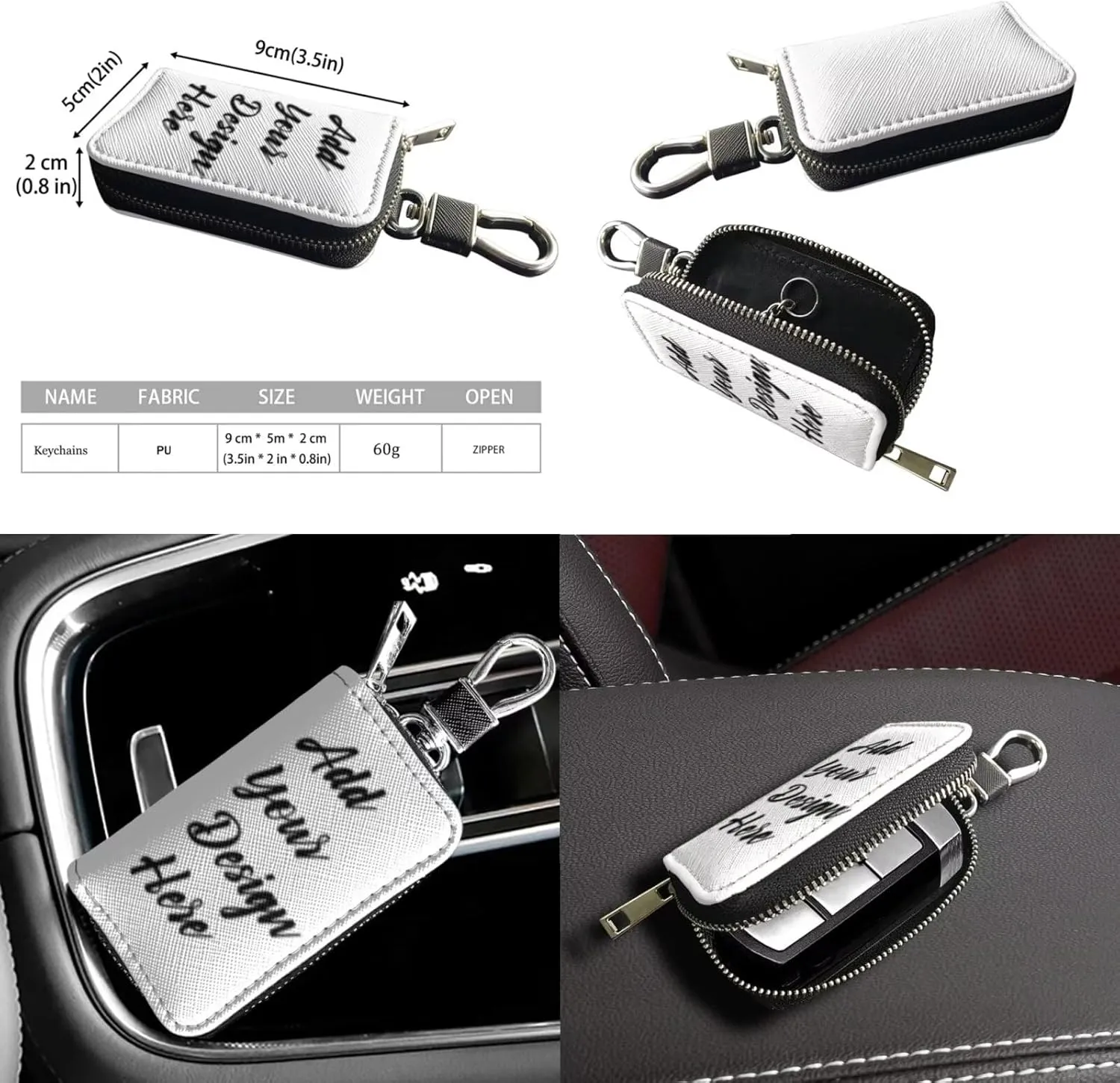 2Pcs Tote Bags Set Satchel Bags Crossbody Bags for Women Car Key Fob Protector