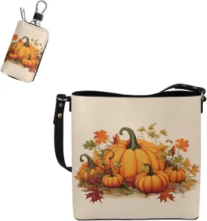 2Pcs Tote Bags Set Satchel Bags Crossbody Bags for Women Car Key Fob Protector