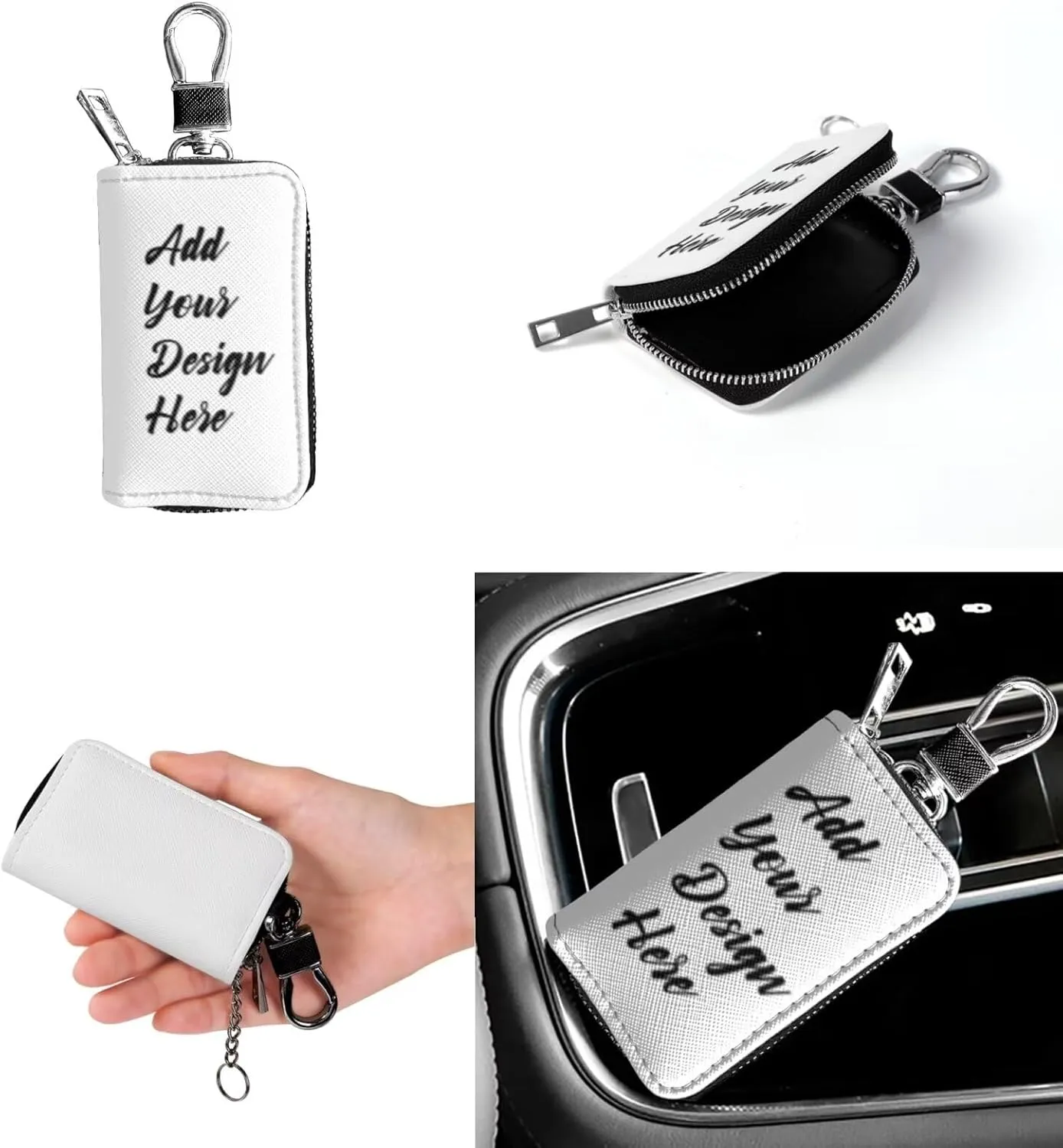 2Pcs Tote Bags Set Satchel Bags Crossbody Bags for Women Car Key Fob Protector