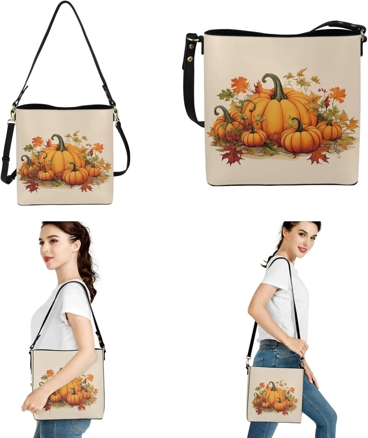 2Pcs Tote Bags Set Satchel Bags Crossbody Bags for Women Car Key Fob Protector