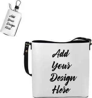 2Pcs Tote Bags Set Satchel Bags Crossbody Bags for Women Car Key Fob Protector
