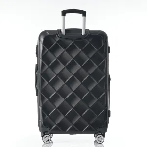 3 Pieces Hardshell Luggage Sets 20" 24'' 28" Luggages Spinner Suitcase with TSA Lock Lightweight Luggage Set for Women Men Outdoor Travel Black One Size