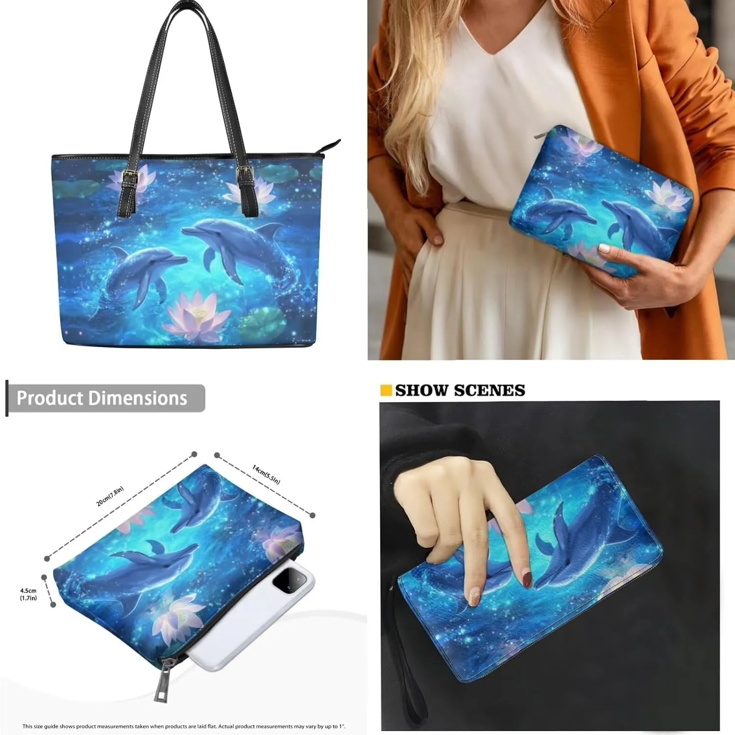 3pcs Tote Handbags and Purse for Women for Daily Use