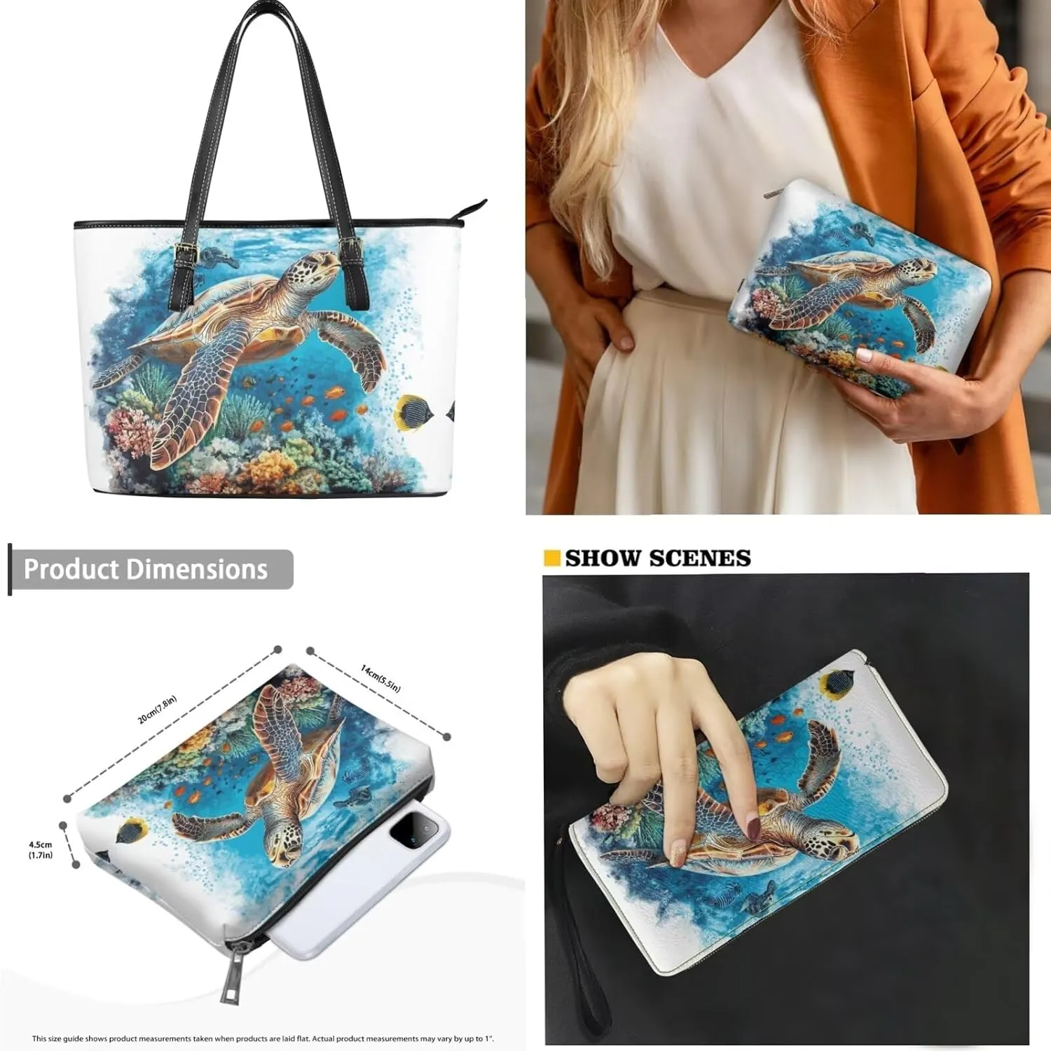 3pcs Tote Handbags and Purse for Women for Daily Use