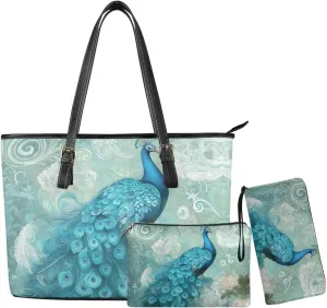 3pcs Tote Handbags and Purse for Women for Daily Use