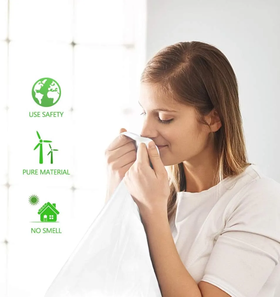 8 Gallon 330 Counts Strong Trash Bags Garbage Bags by Teivio, Bathroom Trash Can Bin Liners, Plastic Bags for home office kitchen, Clear