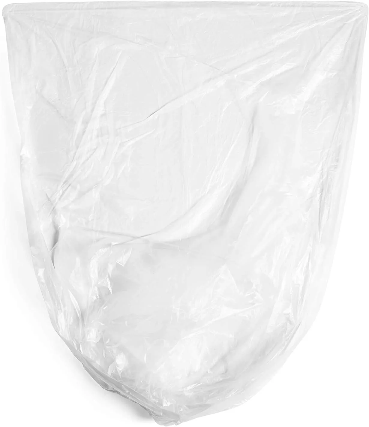 Aluf Plastics 12-16 Gallon Clear Trash Bags (1000 Count) - 24" x 33" - PCM Series Premium High Density 8 Micron Equivalent Garbage Bags for Bathroom, Office, Industrial, Commercial, Janitorial