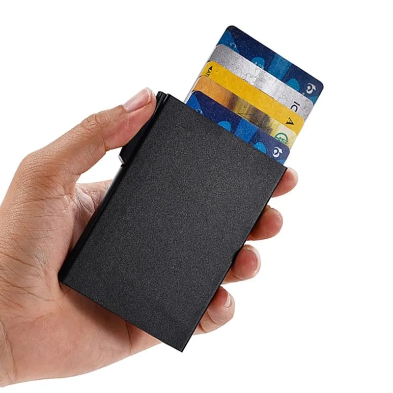 Aluminum Rfid Blocking Card Holder - Compact Design