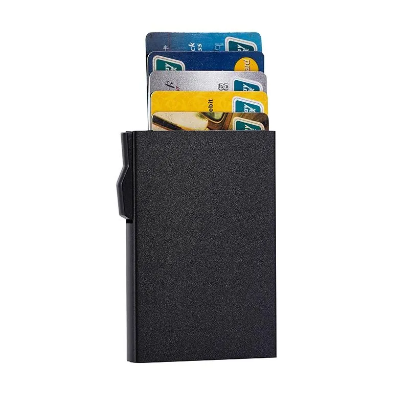 Aluminum Rfid Blocking Card Holder - Compact Design