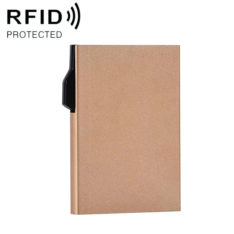 Aluminum Rfid Blocking Card Holder - Compact Design