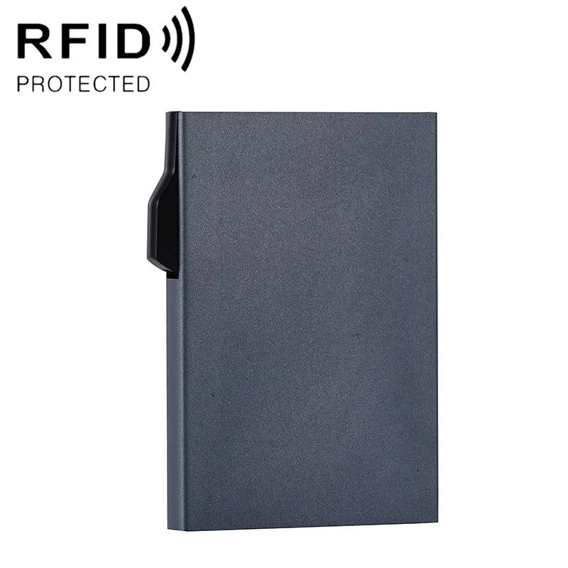 Aluminum Rfid Blocking Card Holder - Compact Design
