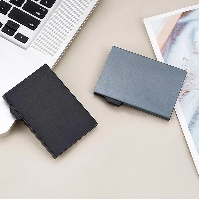 Aluminum Rfid Blocking Card Holder - Compact Design