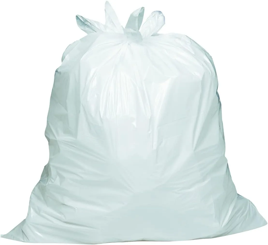 Amazon Basics 8 Gallon Flap Tie Trash Bags, 80 Count Fresh Scent