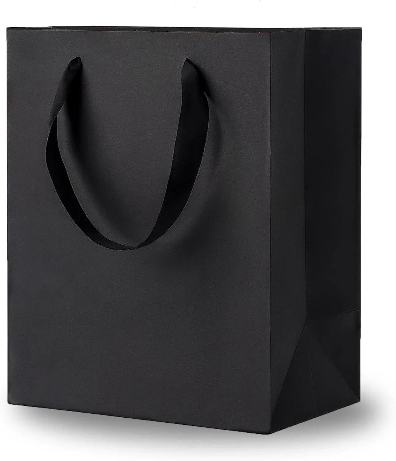 Argivean Black Gift Bags With Handles: 6pcs Medium Gift Bags Bulk 8x5x10 Inch For Wedding Party Birthday Business