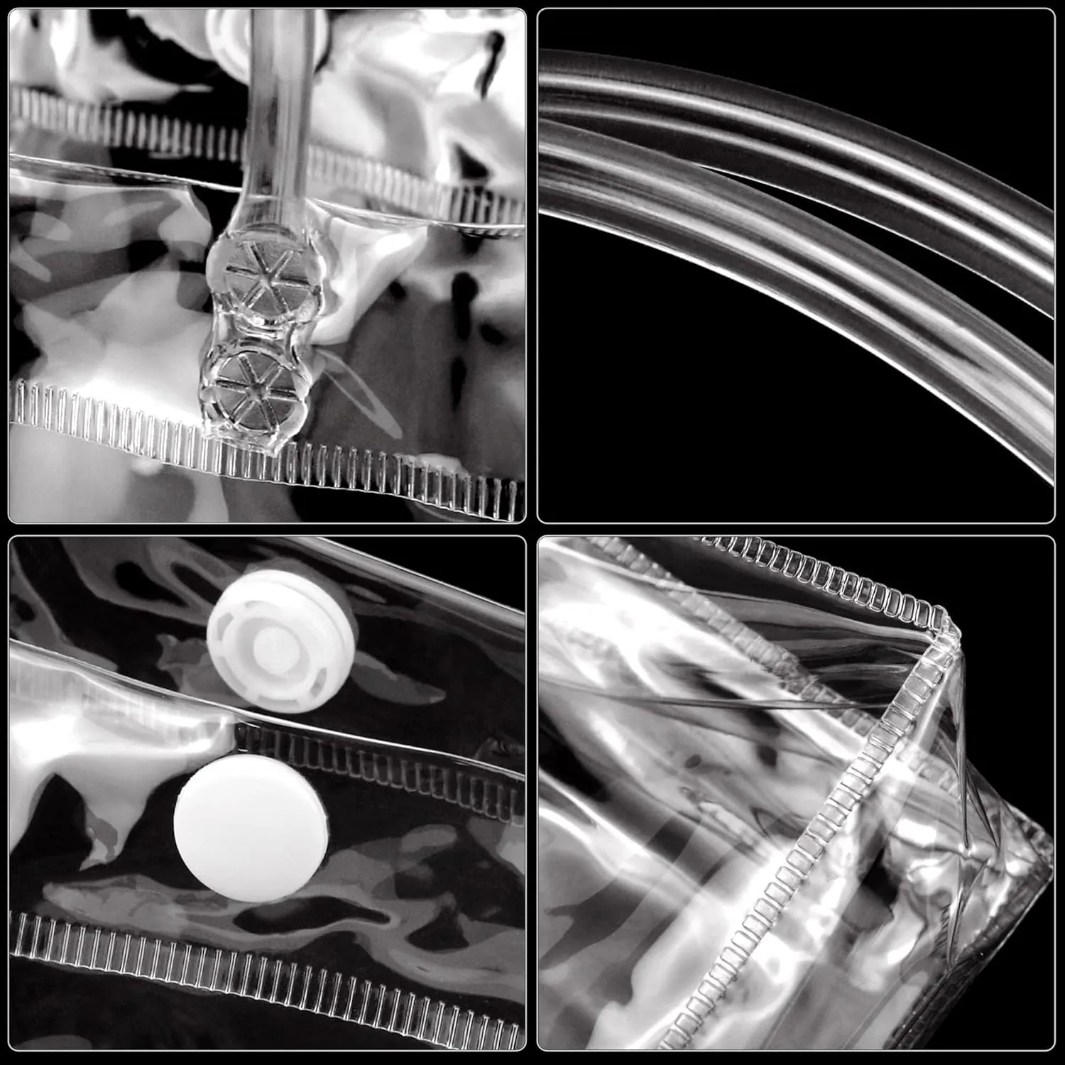 BadenBach 24 PCS Mini Clear Gift Bags with Handle,5.9" x 6.3" x 2.8",Small Transparent Plastic Gift Wrap Bags Bulk Reusable Clear Party Favor Goodie Bag for Boutique Wedding Birthday Father's Day