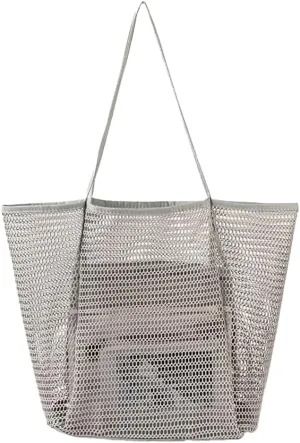 Beach Bags for Women Mesh Large Essentials Woven Vacation Purse Summer Totes Handbags accessories Gifts Shopping