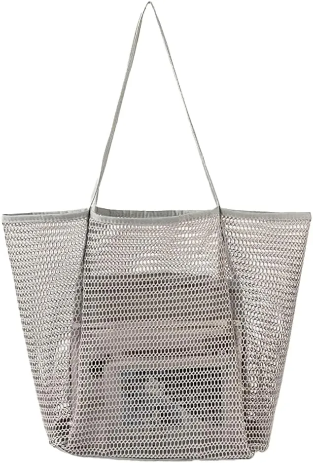 Beach Bags for Women Mesh Large Essentials Woven Vacation Purse Summer Totes Handbags accessories Gifts Shopping