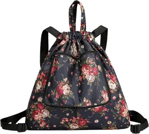 Beach Tote Bag Drawstring Seal Folding Sports Fitness Backpack Light Travel Day-Pack For Gym Outdoor Mens Beach Travel R