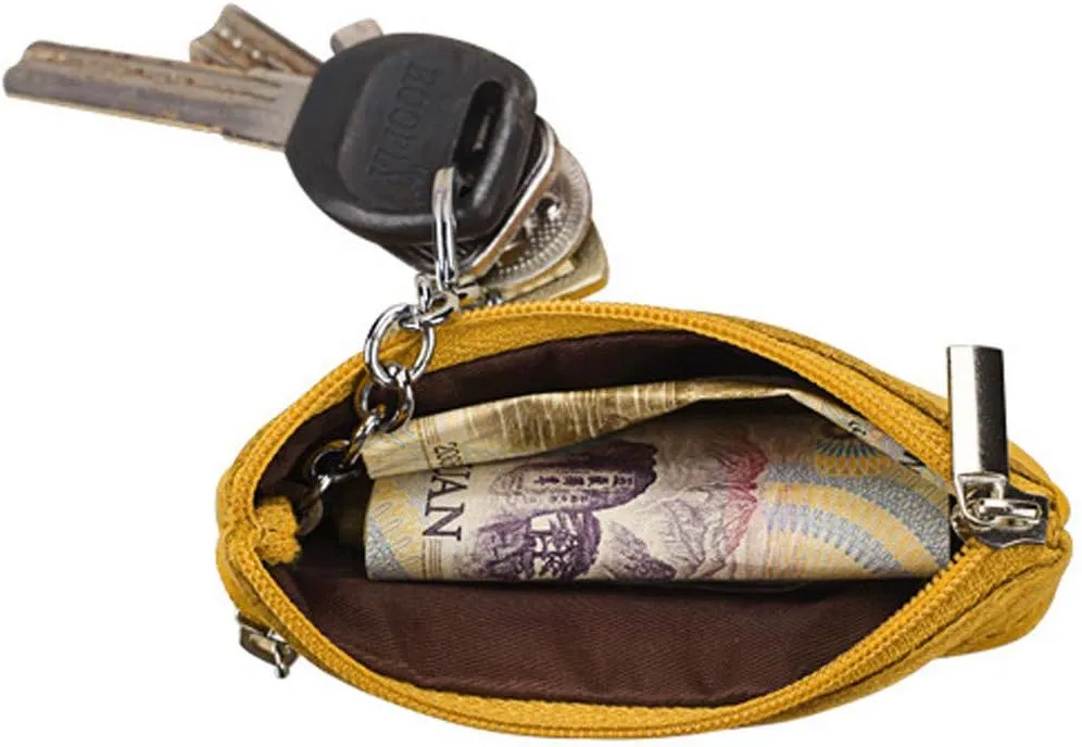 Beach Tote Bag Pouch Leather Women's Purse Zipper Wallet Small Key Mini Ring With Purse For Outdoor Beach Travel G