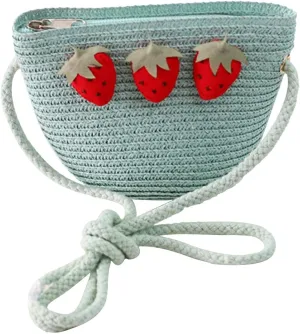 Beach Tote Bag Purse Straw Woven Strawberry Crossbody Shoulder Bags For Girls Outdoor Shopping Beach Travel Essential