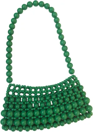 Beaded Purse Beaded Shoulder Bag for Women Y2K Fashionable Daily Use Party Going Out Sweet Streetwear Shoulder Bags