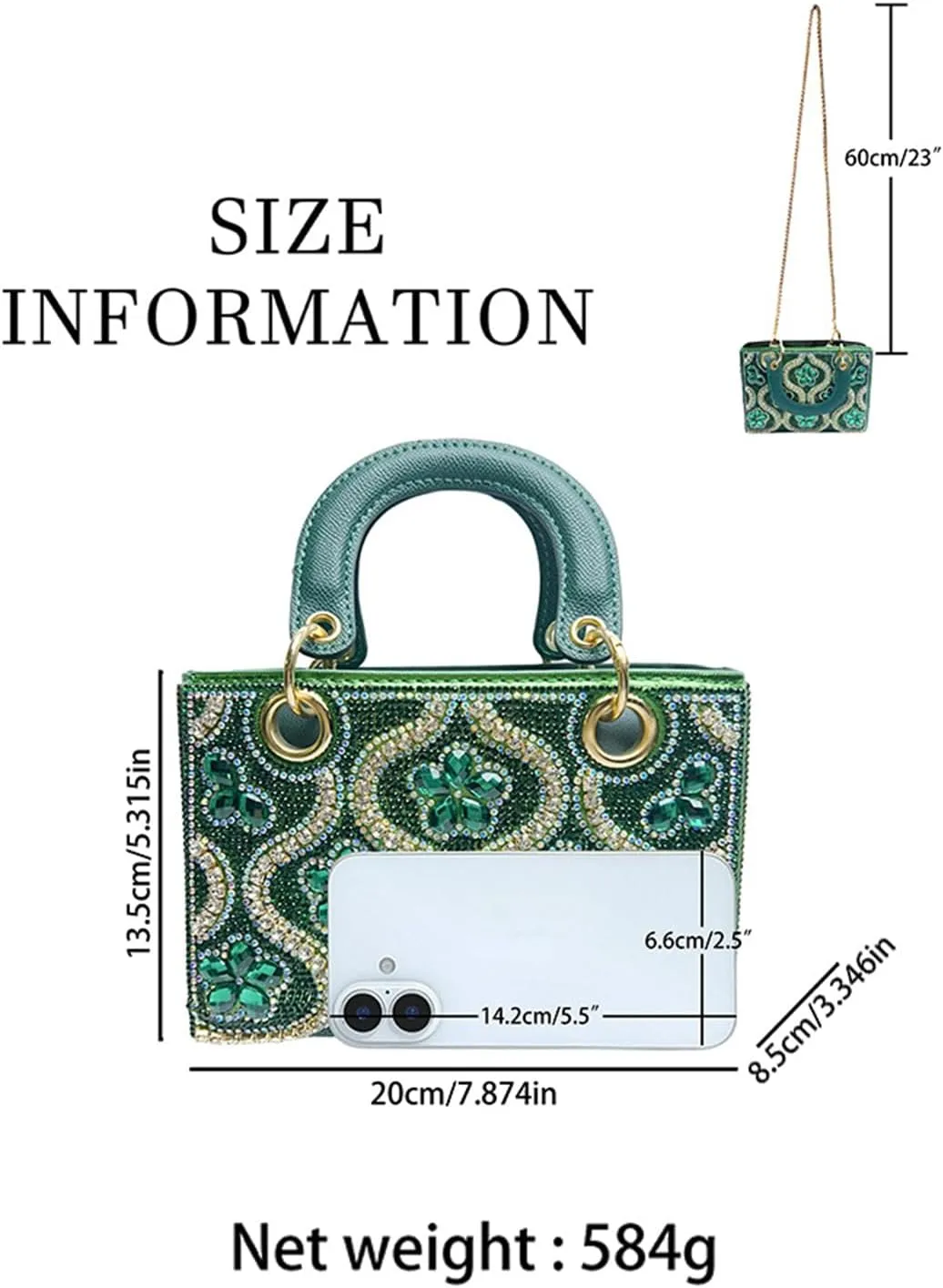 Beaded Purse hinestone Flower Print Evening Beaded Handbag for Women Dressy Wedding Guest Bag Party Bridal Accessory