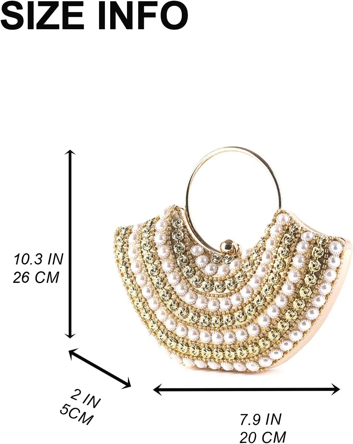 Beaded Purse Metal Handle Evening Beaded Handbag for Women Dressy vintage Wedding Guest Bag Party Bridal Accessory