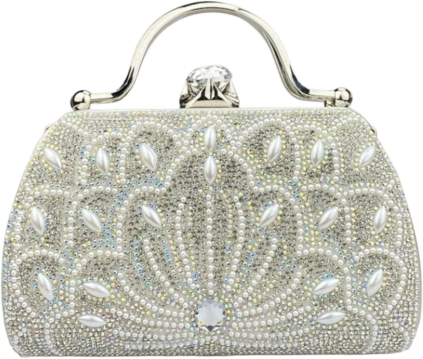 Beaded Purse Peacock Diamond Evening Beaded Handbag for Women Vintage Dressy Wedding Guest Bag Party Bridal Accessory