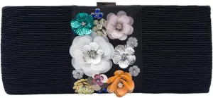 Beaded Purse Sequin Floral Embellished Evening Beaded Handbag for Women Dressy Wedding Guest Bag Party Bridal Accessory