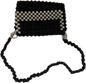 Beaded Purse Vintage Shoulder Bags for Women Formal Bag Fashionable Purse with Rope Strap cocktail Party Daily Use