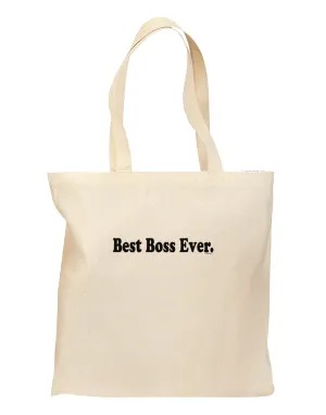Best Boss Ever Text - Boss Day Grocery Tote Bag