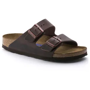 BIRKENSTOCK ARIZONA HABANA OILED LEATHER  SOFTBED Narrow