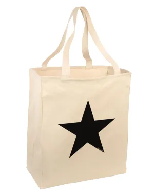 Black Star Large Grocery Tote Bag