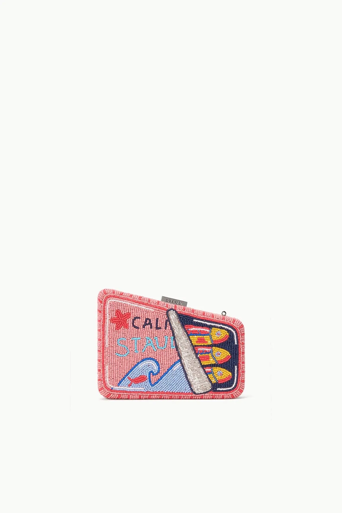 CARMELLA BEADED CLUTCH | STAUDINES PINK