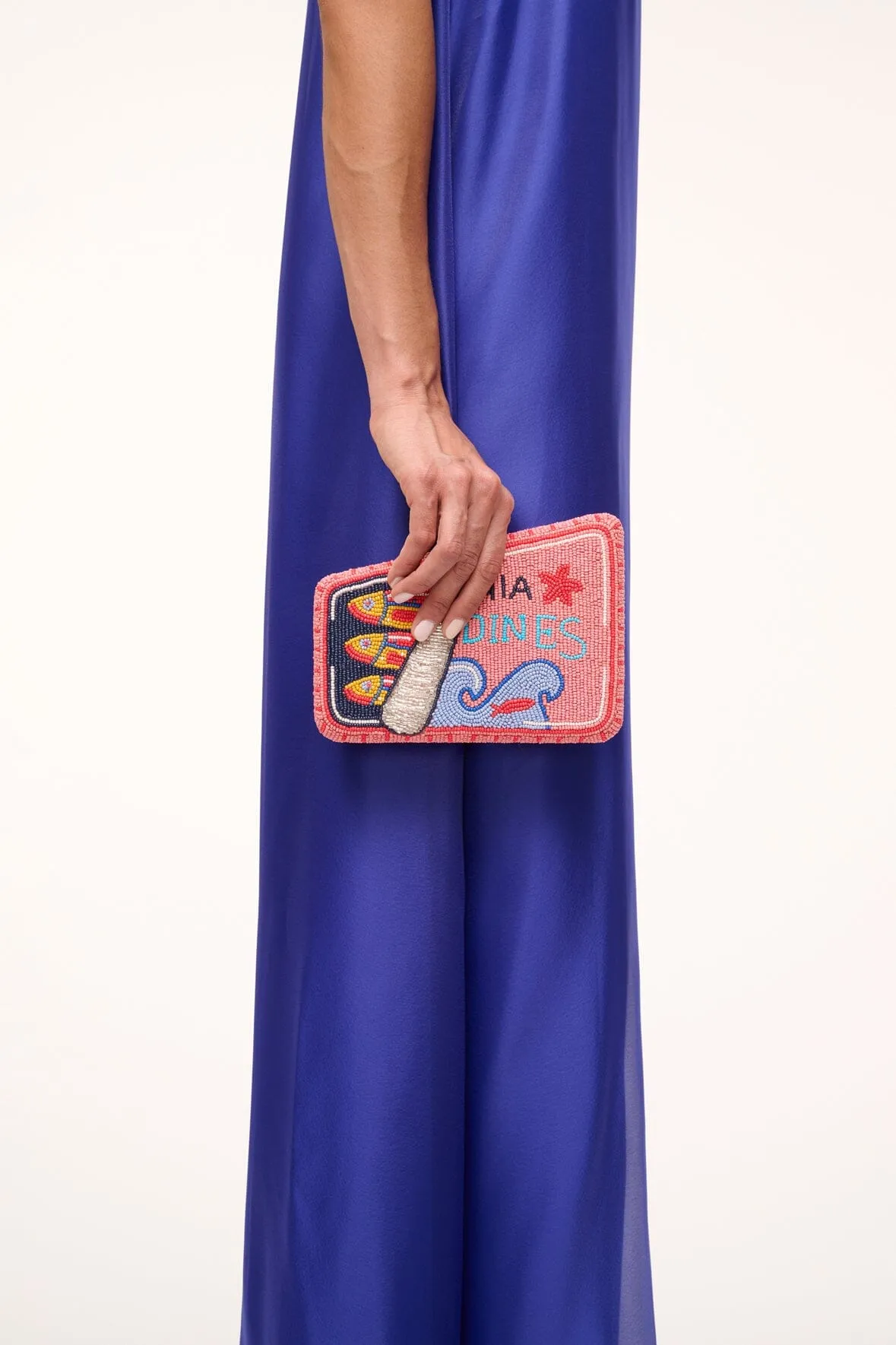 CARMELLA BEADED CLUTCH | STAUDINES PINK