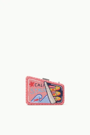 CARMELLA BEADED CLUTCH | STAUDINES PINK