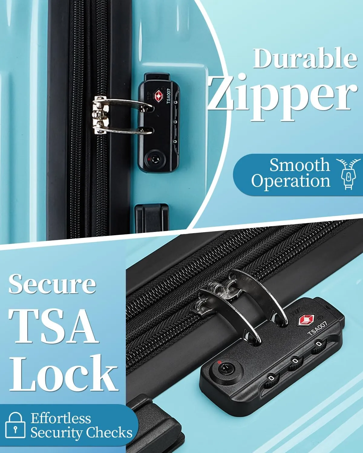 Carry On Suitcase, 20 Inch Carry On Luggage with Wheels, Hardside Large Suitcases with Wheels, TSA Lock
