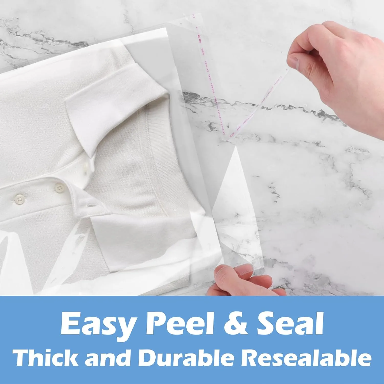 Cellophane Bags, 70 Pcs Resealable Clear Poly Bags for Clothes, Shirt Bag, Decorative Wrappers, Party Favors & Artwork(12x16)