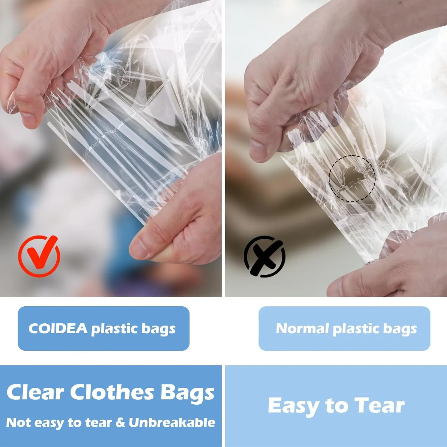 Cellophane Bags, 70 Pcs Resealable Clear Poly Bags for Clothes, Shirt Bag, Decorative Wrappers, Party Favors & Artwork(12x16)