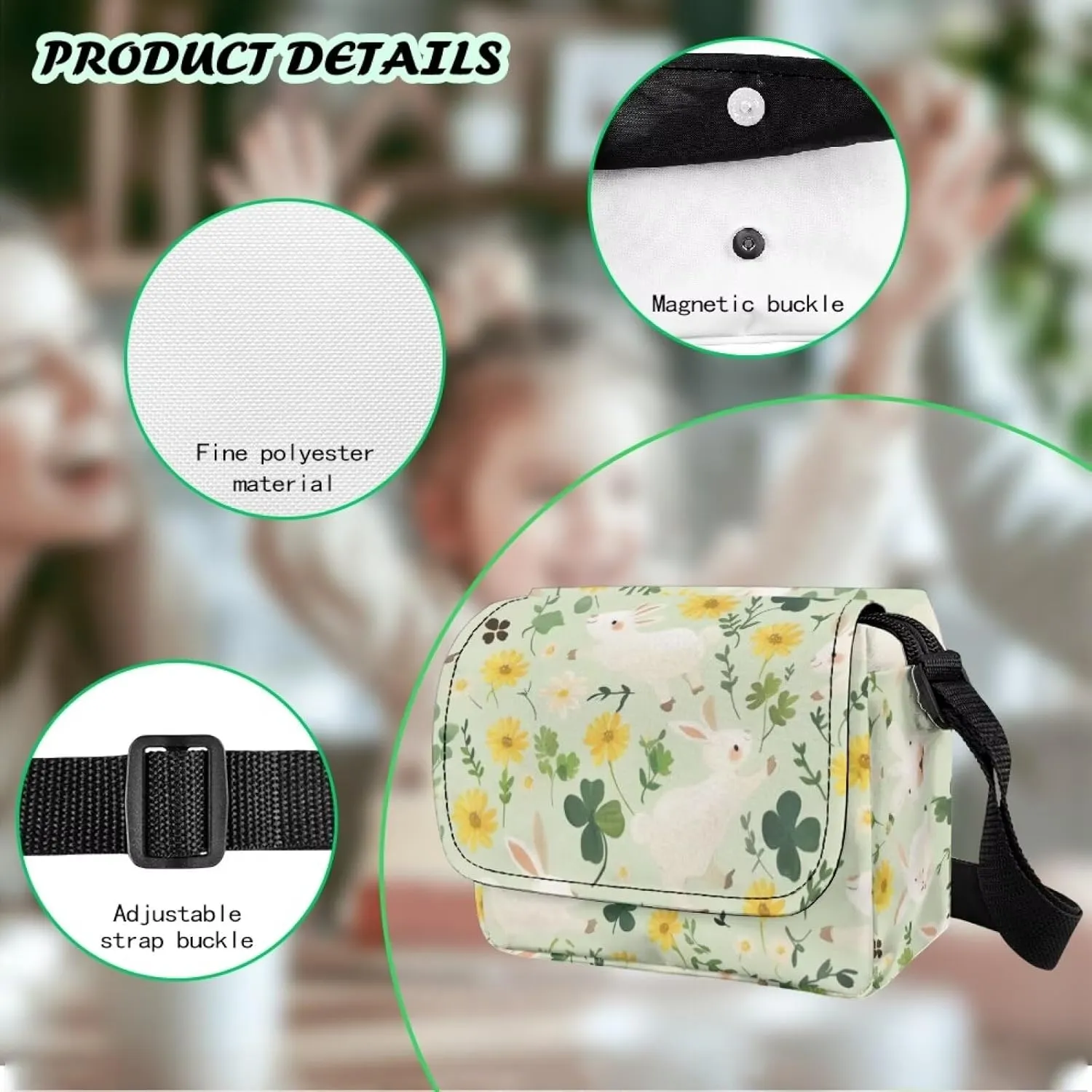 Children's Flap Crossbody Bag with Adjustable Strap for Daily Use