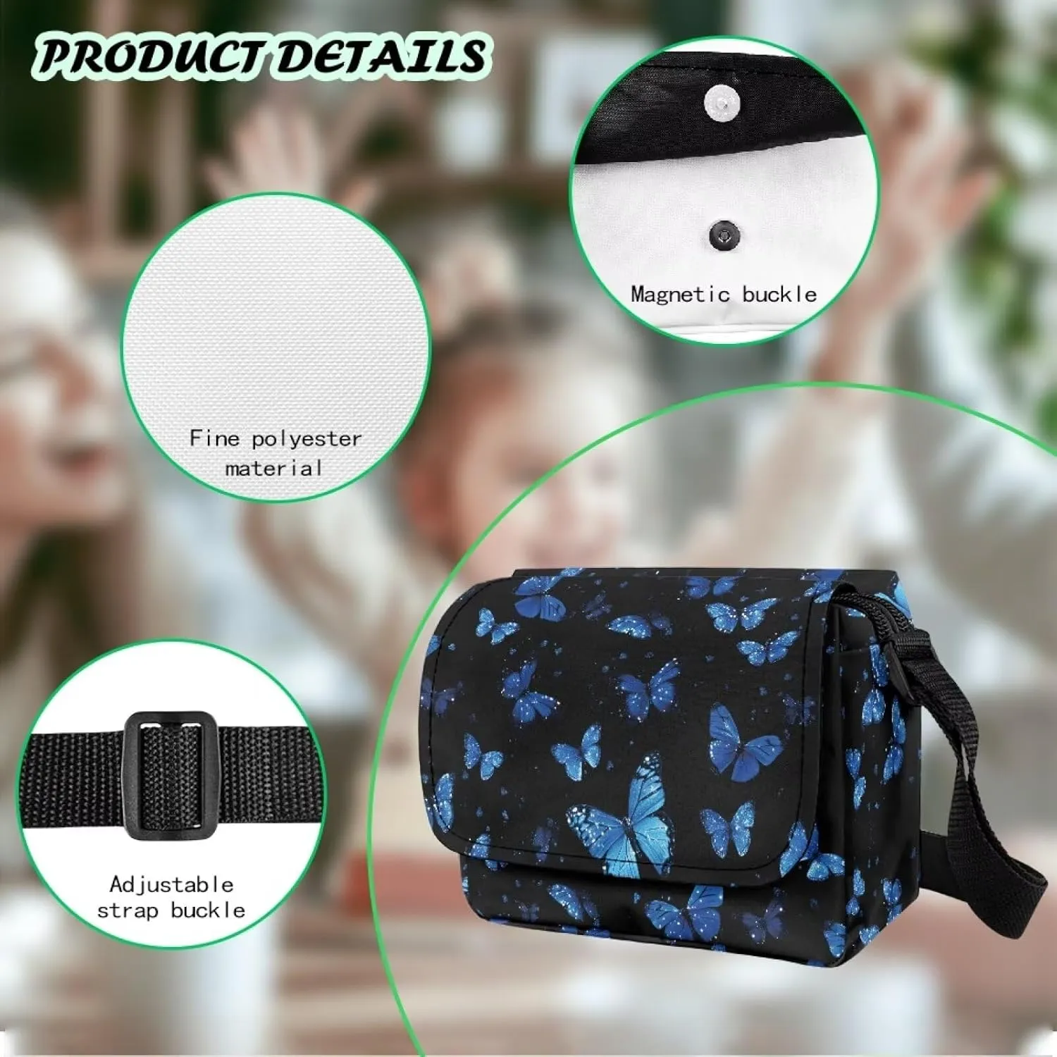 Children's Flap Crossbody Bag with Adjustable Strap for Daily Use