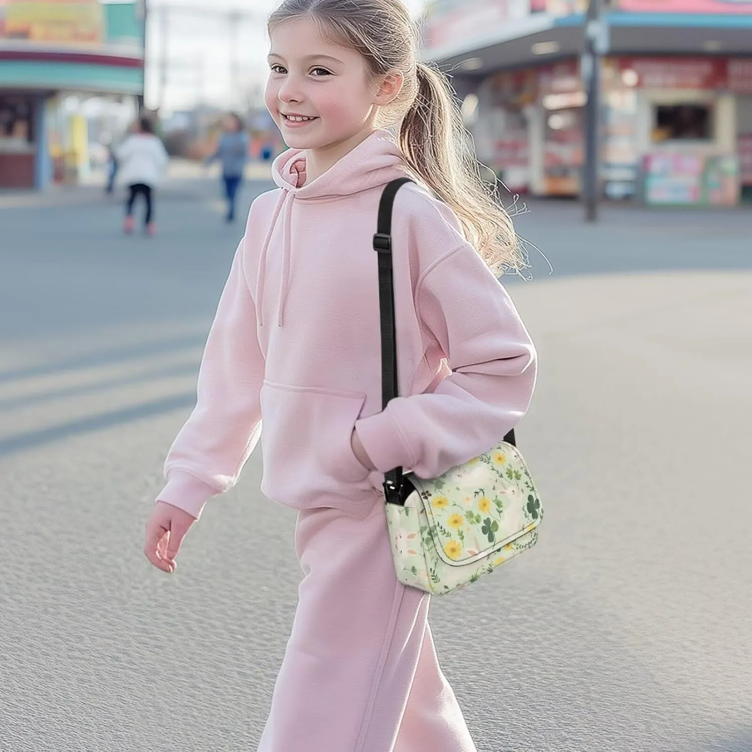 Children's Flap Crossbody Bag with Adjustable Strap for Daily Use