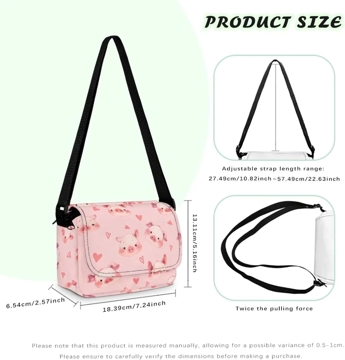Children's Flap Crossbody Bag with Adjustable Strap for Daily Use