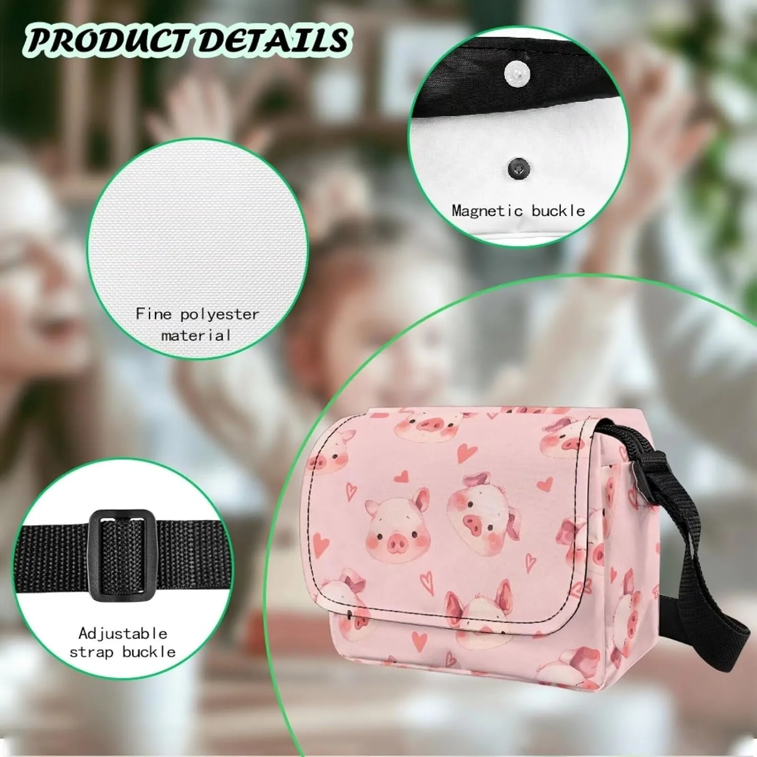 Children's Flap Crossbody Bag with Adjustable Strap for Daily Use