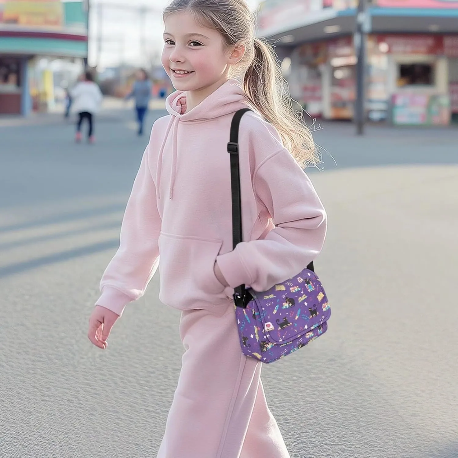 Children's Flap Crossbody Bag with Adjustable Strap for Daily Use