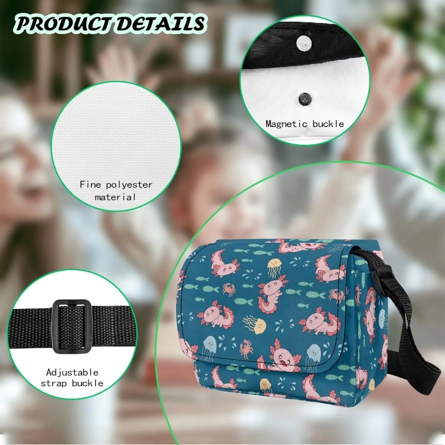 Children's Flap Crossbody Bag with Adjustable Strap for Daily Use
