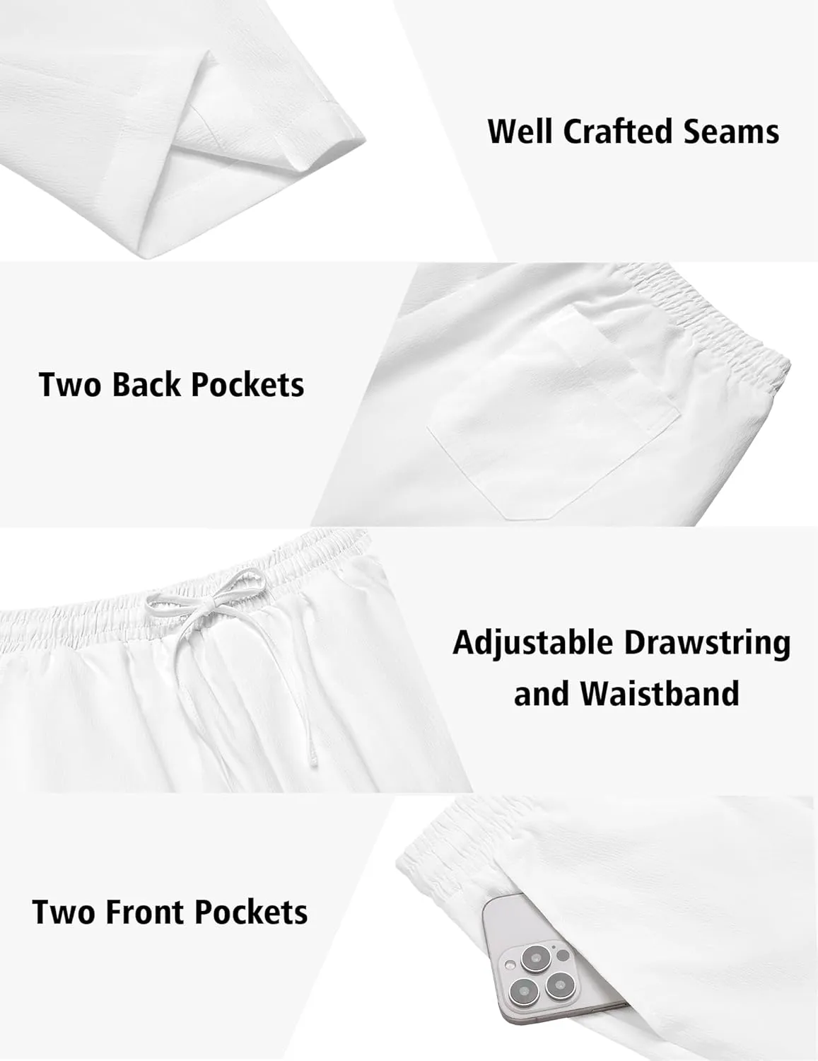 COOFANDY Men's 2 Pieces Set Short Sleeve Casual Henley Shirts Beach Yoga Pants Summer Beach Outfit