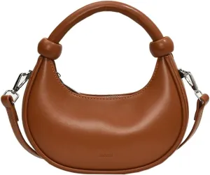Crescent Purses for Women Cute Y2k Shoulder Crossbody Bag Small Dumpling Totes Handbag Vegan Leather Clutch Satchel